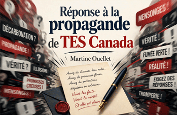 Réponse à la propagande de TES Canada