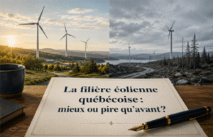 filière éolienne québécoise : mieux ou pire qu'avant?