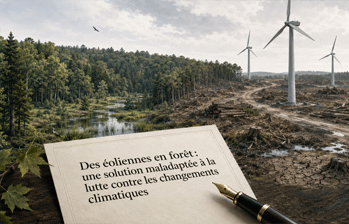 Des éoliennes en forêt : une solution maladaptée à la lutte contre les changements climatiques